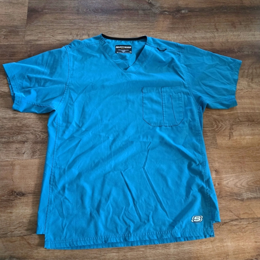 Skechers Teal Medium Scrub Top
